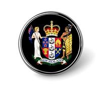 Spilla rotonda con stemma della Nuova Zelanda, fermacravatta, spilla carina per uomo e donna, accessorio per cappello e abbigliamento.