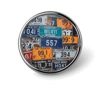 Spilla rotonda con targa,spilla vintage in metallo con cerchio, spilla da colletto, decorazione per gioielli, abito, maglione, zaino, regalo per donna, madre e sp