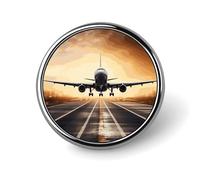 Spilla rotonda decorativa per zaino, in lega di alluminio, resistente, per camicie, giacche, cappelli, uniformi, 2,5 cm