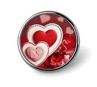 Spilla rotonda di buon San Valentino, divertente, da 2,5 cm, spilla da bavero, spilla alla moda per cappello, camicia, cravatta, bottoni, distintivi, forniture per feste, decorazioni per abbigliamento