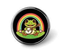 Spilla rotonda elegante con stampa Italia-Toscana, da 1 pollice, in lega di alluminio con trasferimento termico, spilla in metallo leggero per camicie, giacche, regali unici.