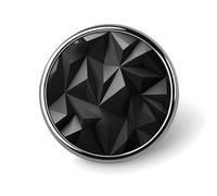 Spilla rotonda geometrica nera carina cappelli giacche decorazione personalizzata spilla abbigliamento gioielli accessori per festa di nozze regalo