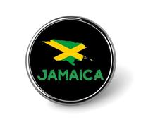 Spilla rotonda "I Love Jamaica", bottone, bavero, cravatta, distintivo, cappello, abbigliamento, accessori per uomo e donna.