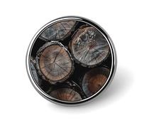 Spilla rotonda in legno con taglio rotondo carino spilla cappelli giacche decorazione personalizzata spilla abbigliamento gioielli accessori per festa di nozze regalo
