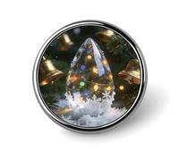 Spilla rotonda in metallo con bottone di rugiada di Natale, spille classiche e carine, spille personalizzate con bottoni Pinback personalizzati, spille smaltate divertenti per zaini, giacche, borse