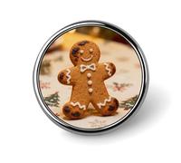 Spilla rotonda in metallo con bottone, spilla alla moda, spilla natalizia con cucciolo che gioca, spilla con bottone, distintivo