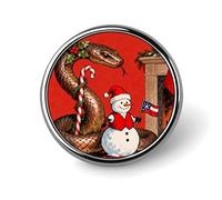 Spilla rotonda in metallo con bottone, spilla alla moda, spilla natalizia con cucciolo che gioca, spilla con bottone, distintivo