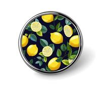 Spilla rotonda in metallo con bottone, spilla da bavero alla moda, spilla con stampa leopardata, spilla con bottone, distintivi