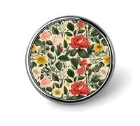 Spilla rotonda in metallo con bottone, spilla da bavero alla moda, spilla romantica con girasoli, spilla per abbigliamento, spilla con bottone, distintivi