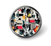 Spilla rotonda in metallo con bottone, spilla da bavero alla moda, spilla romantica per abbigliamento da spiaggia, spilla con bottone, distintivi