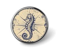 Spilla rotonda in stile antico nautico distintivo carino spilla cappelli giacche decorazione personalizzata spilla gioielli abbigliamento accessori per festa di nozze regalo