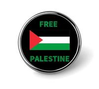 Spilla rotonda Palestina libera Pin Spilla Spilla Spilla Pin Tie Suit Dress Accessori Matrimonio Compleanno per Uomo Donna
