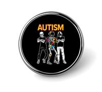 Spilla rotonda per la sensibilizzazione sull'autismo, spille da bavero, cravatte, accessori per abiti da uomo e donna, matrimoni, compleanni.