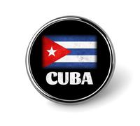 Spilla rotonda retrò vecchia bandiera di Cuba, spilla da bavero, spilla da cravatta per donne, uomini, impiegati, insegnanti, decorazioni