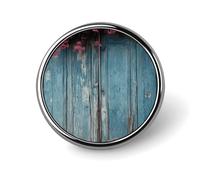 Spilla rotonda vintage in legno blu per uomini e donne, spille da bavero resistenti ed eleganti, distintivi in metallo leggero per camicie, giacche, cappelli