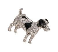 Spilla scintillante a forma di cane, adorabile spilla a forma di animale, elegante, in lega, adatta per zaini e decorazioni in tessuto, spilla scintillante per cani, Medium, come descritto