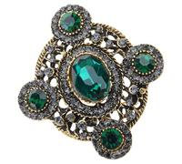 Spilla senza tempo con fiocco a forma di cuore con spilla di cristallo per giacche da sera gioielli da festa elegante decorazione del seno per occasioni formali, Taglia unica, come descritto