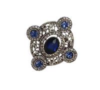 Spilla senza tempo con fiocco a forma di cuore con spilla di cristallo per giacche da sera gioielli da festa elegante decorazione del seno per occasioni formali, Taglia unica, come descritto