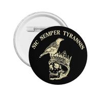 Spilla Sic-Semper Tyrannis No-King-In-America Protest Resist-47 Badges Decor Pins 1 pz