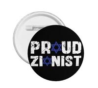 Spilla sionista orgoglioso, "Io sto con Israele", spilla con bottone rotondo, medaglia, decorazione per feste.