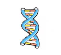 Spilla smaltata a doppia elica DNA, 2,6 x 1,2 cm, spilla da bavero per scienziati, biologia, genetica, spilla colorata a forma di molecola del DNA, regalo per scienziati, biologi, insegnanti e