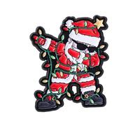 Spilla smaltata a forma di Babbo Natale, per feste, decorazione e celebrazione, regali di Natale per gli amici, Misura unica, come descritto