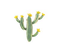 Spilla smaltata a forma di cactus da donna, bella pianta del deserto, gioielli con tenace vitalità per feste, abbigliamento casual
