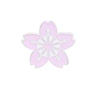 Spilla smaltata a forma di piccolo fiore di ciliegio, spilla per gioielli, accessori per borse e vestiti, 2,7 x 2,7 cm, colore: rosa