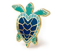 Spilla smaltata a forma di tartaruga marina, simpatica spilla a forma di animale dell'oceano, accessorio per la vita marina, accessorio per la vita marina a tema spiaggia ed ecologico, regalo per gli