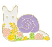 Spilla smaltata a forma di volpe, gatto, orso, riccio per borsa, risvolto - distintivo animale dei cartoni animati, Klein, Metallo non prezioso