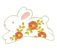 Spilla smaltata a forma di volpe, gatto, orso, riccio per borsa, risvolto - distintivo animale dei cartoni animati, Klein, Metallo non prezioso