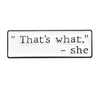 Spilla smaltata con frase umoristica e scherzo di Michael Scott The Office Dunder Mifflin Comedy TV Show 3 cm, 1.2 Inches wide, Smalto, Smaltato