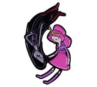 Spilla smaltata con principessa Bubblegum Marceline Yin Yang Come Along With Me Adventure Time Cartoon Animated TV Show 3,6 cm, 1.4 Inches, Smalto, Smaltato