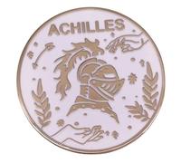 Spilla smaltata da 4,1 cm con tacco di Iliade e Achilleo di Achille Achilleo, mitologia greca antica, 1.6 Inches, smaltato, Smaltato