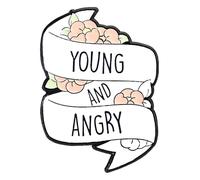 Spilla smaltata da donna: spilla femminismo per l'amore di sé, Klein, Metallo non prezioso