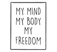 Spilla smaltata da donna: spilla femminismo per l'amore di sé, Klein, Metallo non prezioso