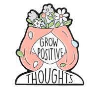 Spilla smaltata da donna: spilla femminismo per l'amore di sé, Klein, Metallo non prezioso