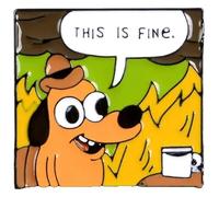 Spilla smaltata: elefante e caffè spilla, badge dei cartoni animati per gli amici, Klein, Metallo non prezioso