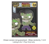Spilla smaltata Funko Pop con supporto Marvel Comics Zombie Hulk Glow in the Dar