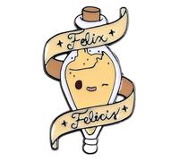 Spilla smaltata: molecola chimica, provetta, cervello, siringa | spilla, Klein, Metallo non prezioso