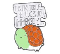 Spilla smaltata: molecola chimica, provetta, cervello, siringa | spilla, Klein, Metallo non prezioso