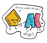 Spilla smaltata: molecola chimica, provetta, cervello, siringa | spilla, Klein, Metallo non prezioso