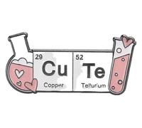 Spilla smaltata: molecola chimica, provetta, cervello, siringa | spilla, Klein, Metallo non prezioso