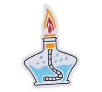 Spilla smaltata: molecola chimica, provetta, cervello, siringa | spilla, Klein, Metallo non prezioso