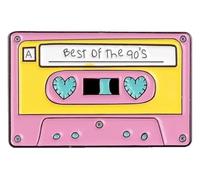 Spilla smaltata "Nessuna fretta", Klein, Metallo non prezioso