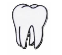 Spilla smaltata per denti con supporto di sicurezza., smaltato, Senza pietra