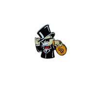 Spilla smaltata Rich Uncle per gli appassionati di giochi da tavolo, 2,5 cm, metallo, senza pietre preziose, 2,5 cm, metallo, senza pietre preziose, 1,0 pollici, metallo, senza gemma