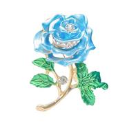 Spilla smaltata rosa robusta lega alla moda spilla con design elegante per zaino e accessori di abbigliamento, Taglia unica, come descritto