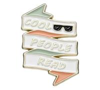 Spilla smaltata "Scusa, stavo leggendo" per gli amanti dei libri, Klein, Metallo non prezioso