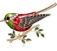 Spilla Smaltata Spilla con Simpatici Uccelli/Rondine Spilla con Animale Divertente Spilla per Zaino (Verde) Convenient Handled